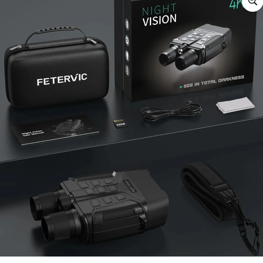 Advanced Digital Night Vision Binoculars - Black